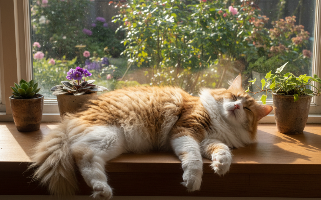 Oddych mačky na parapete – Všetko, čo o tom potrebuješ vedieť!