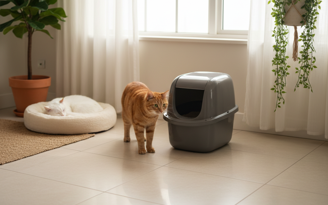 Optimálne umiestnenie mačacej toalety – Všetko, čo o tom potrebuješ vedieť!