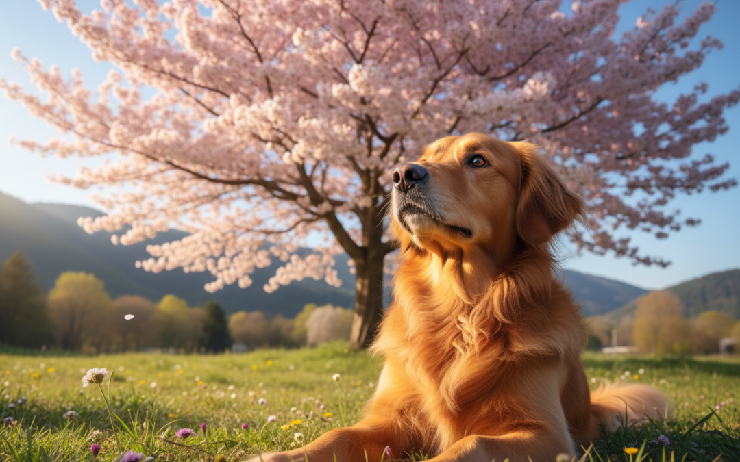 Psy a kvitnúce stromy – môže to byť problém?