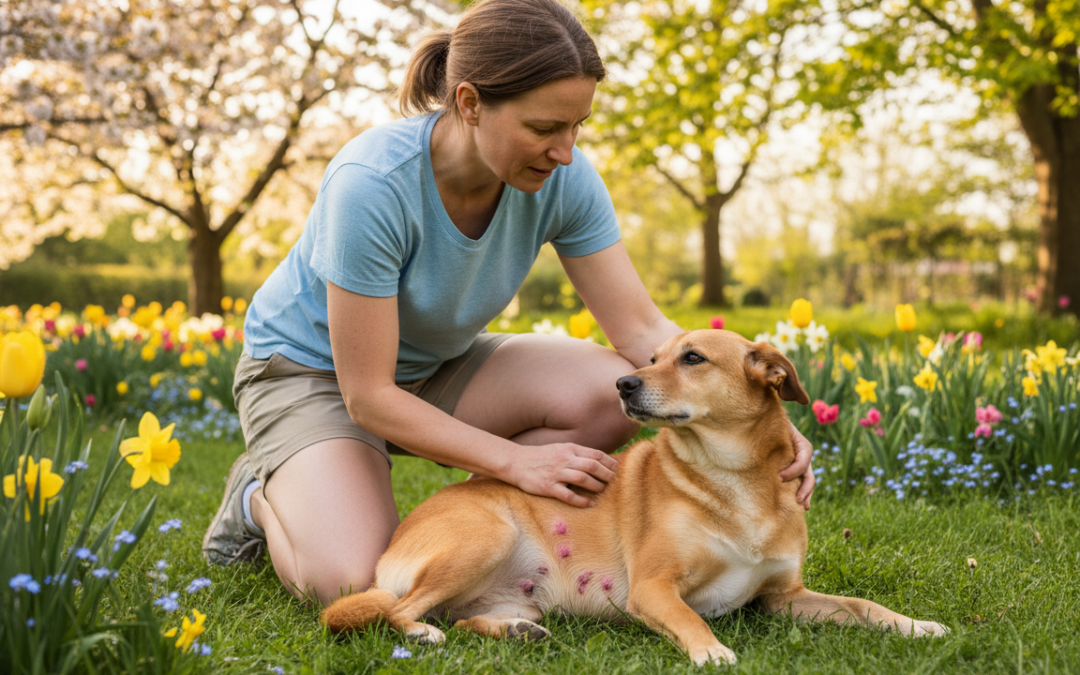Jarné podráždenie kože u psov – čo môžeš urobiť?
