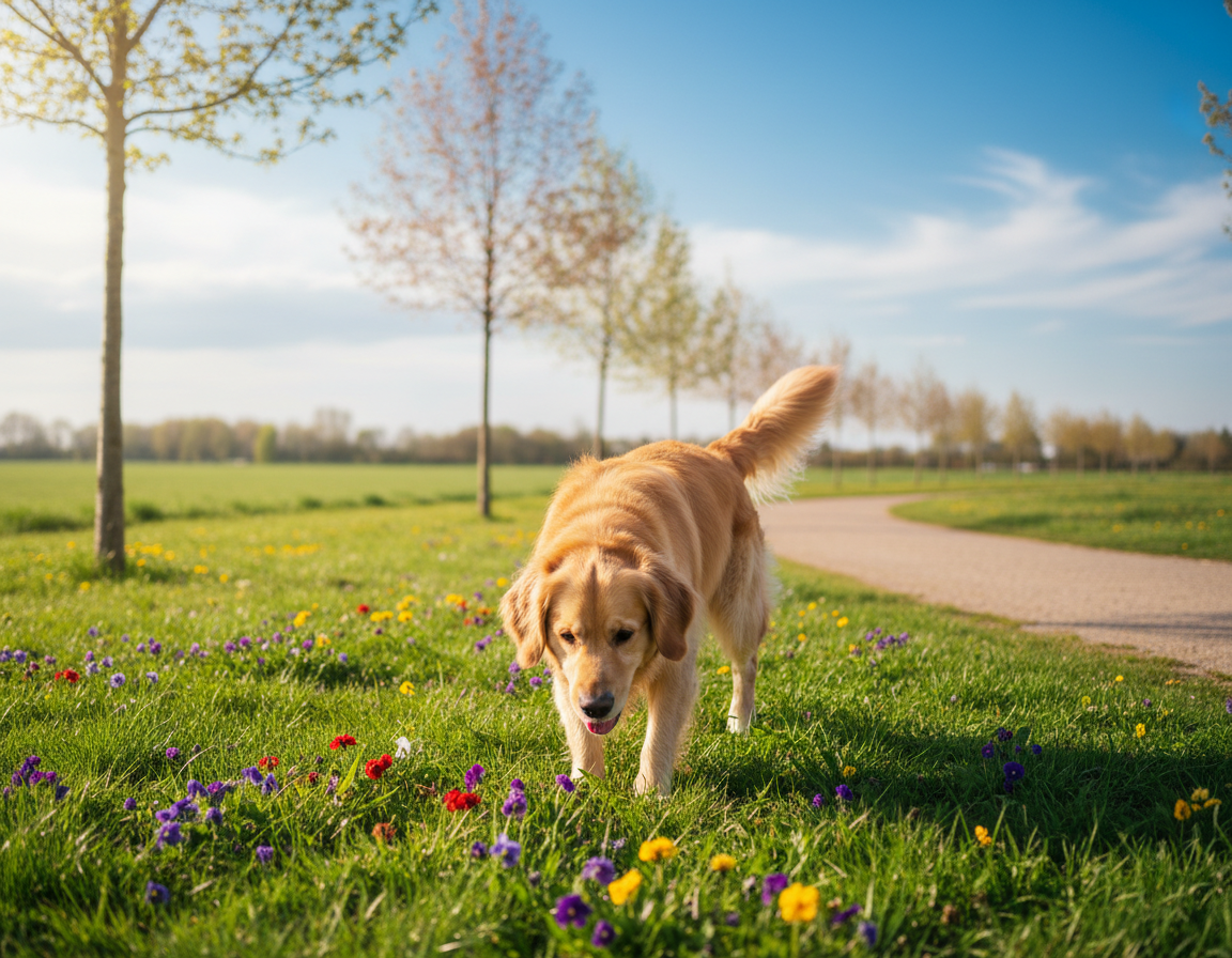 pes jar prvá prechádzka