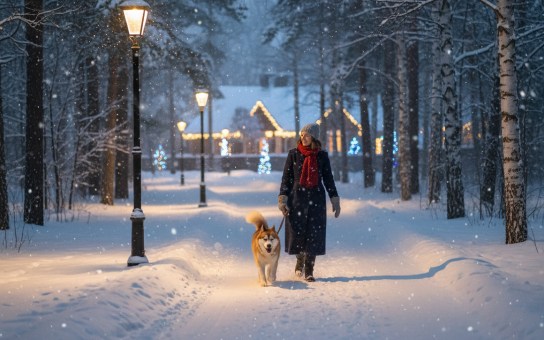 Prechádzka so psom po zotmení? – Ako zostať v bezpečí v zime