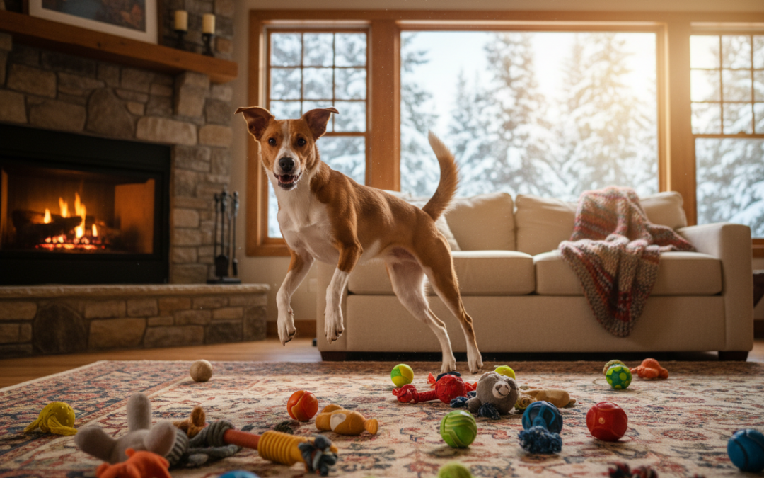 Prečo je pes v zime doma hyperaktívny?
