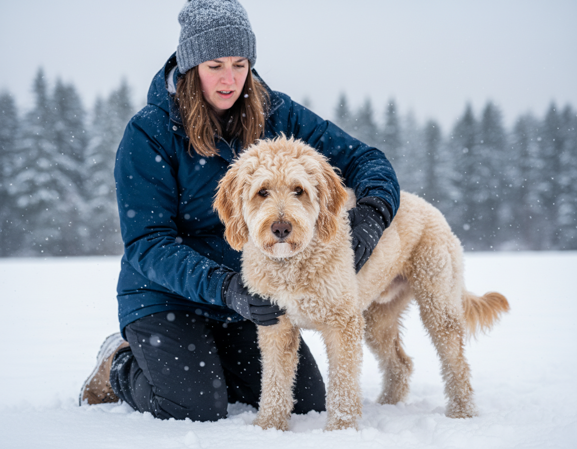 pes zima rozpoznanie svalovice