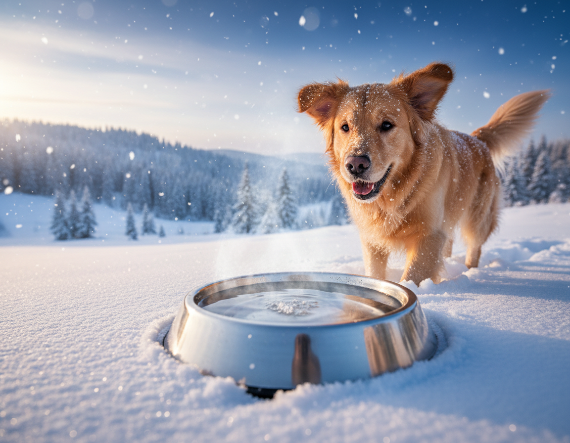 pes zima teplota pitnej vody