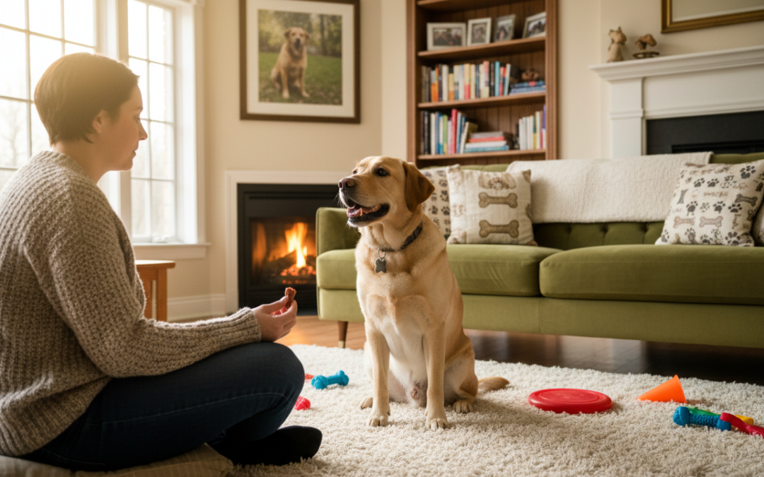 Učenie trikov v obývačke – zabav psa aj v zime