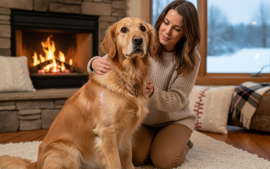 Vedľajšie účinky vykurovacej sezóny u psov – suchá koža, nepokoj