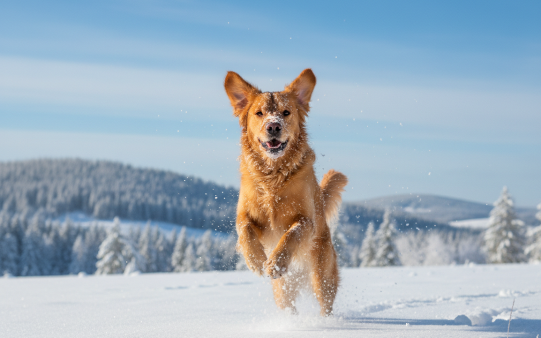 Pohyb pomáha bojovať proti zimnému stresu u psov