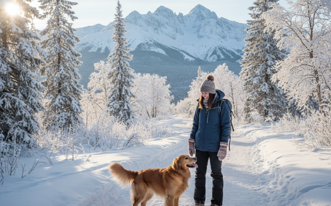 Zimná turistika so psom – čo si vziať so sebou
