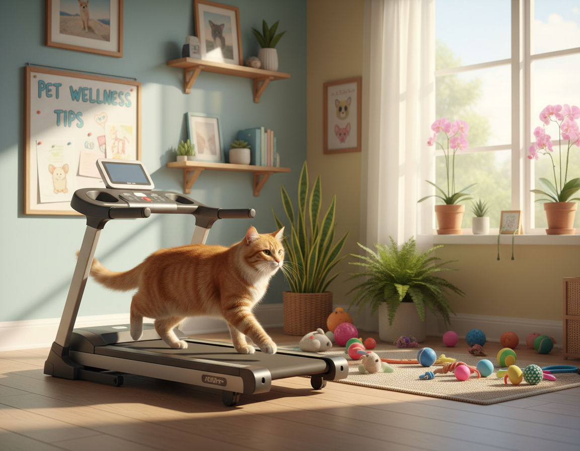 používanie bežeckého pásu u mačiek