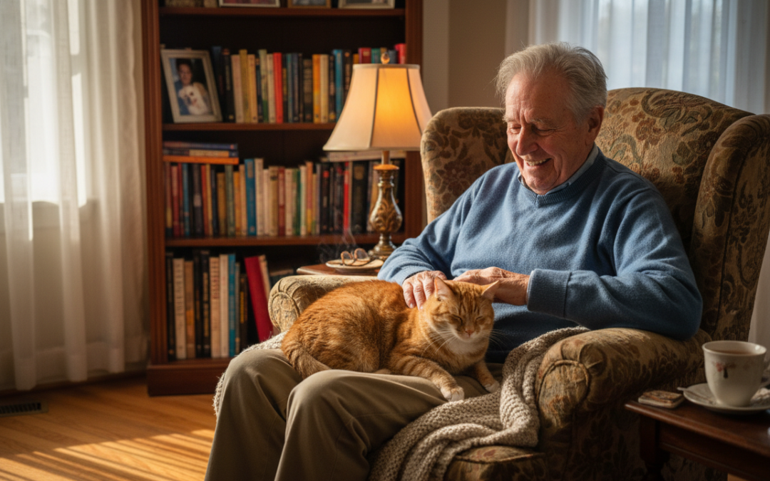 Priateľstvo mačky so staršími ľuďmi – Všetko, čo o tom potrebuješ vedieť!