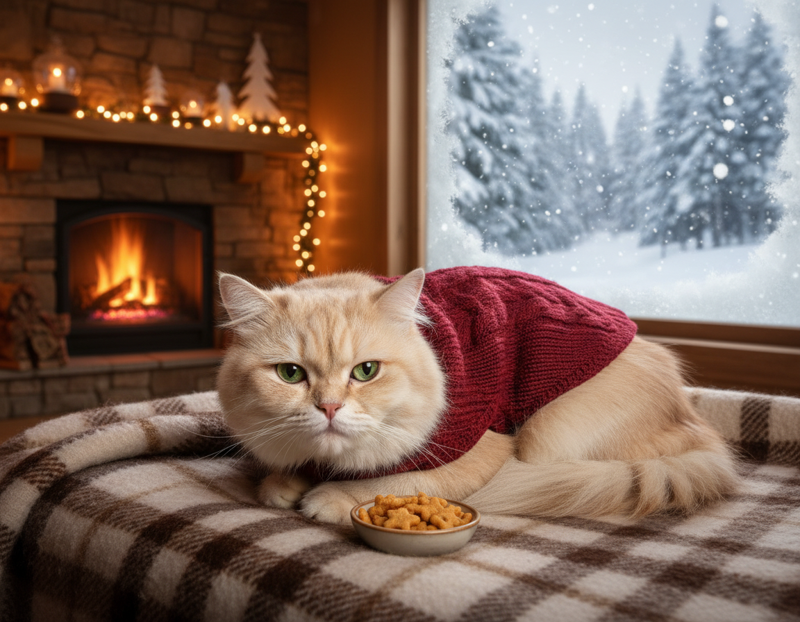 prispôsobenie mačky chladnému počasiu