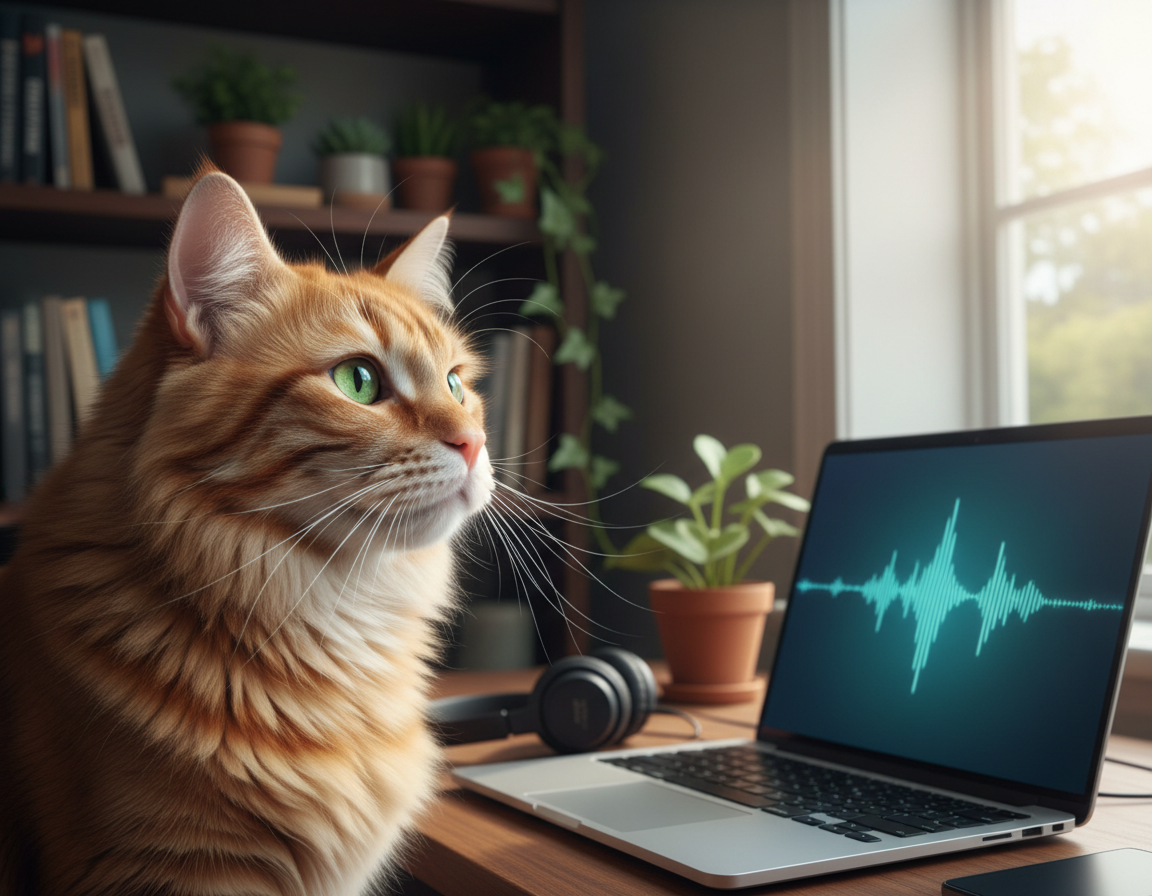 rozpoznávanie ľudských hlasov mačkou