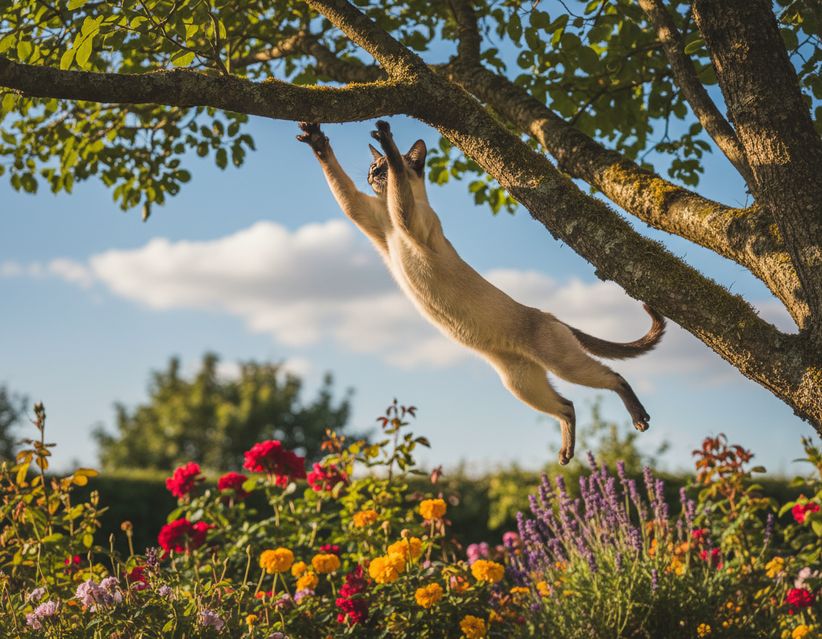 rozvoj skokových schopností mačky