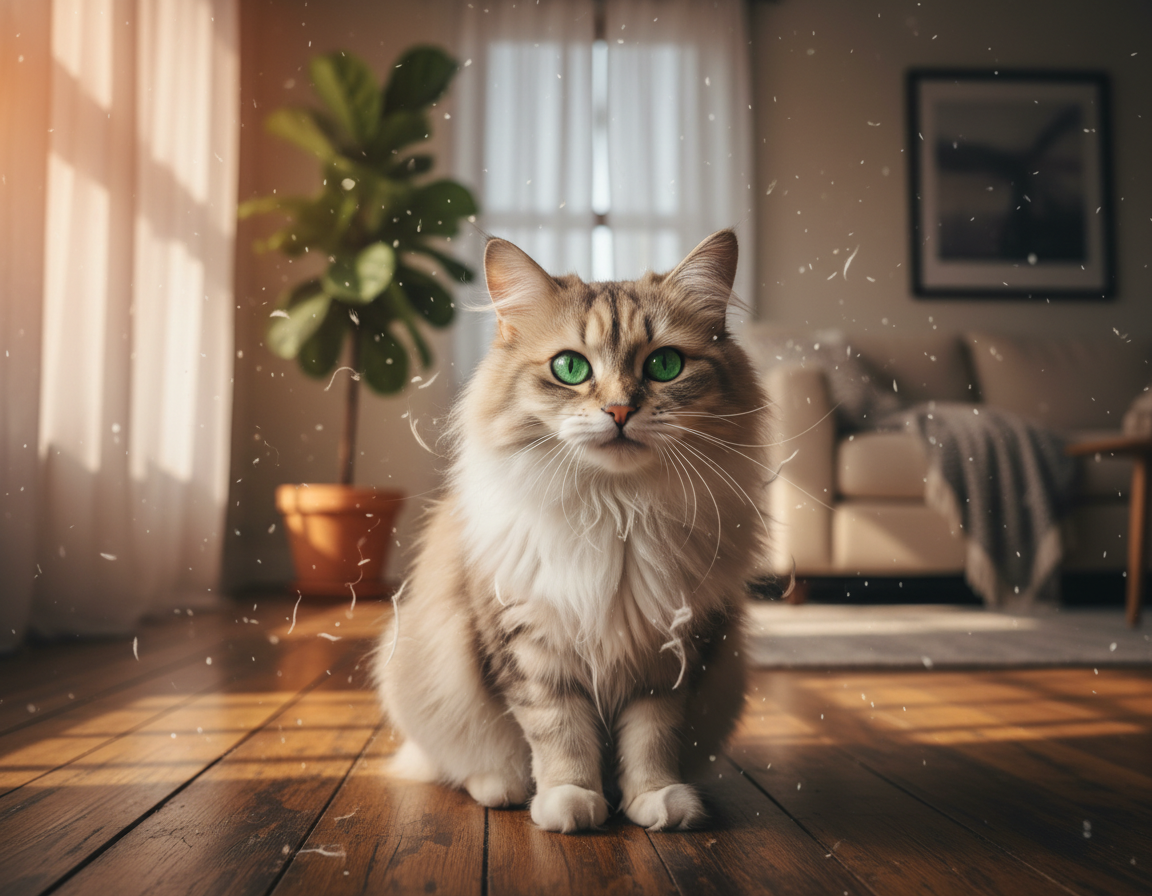 sezónne pĺznutie mačky