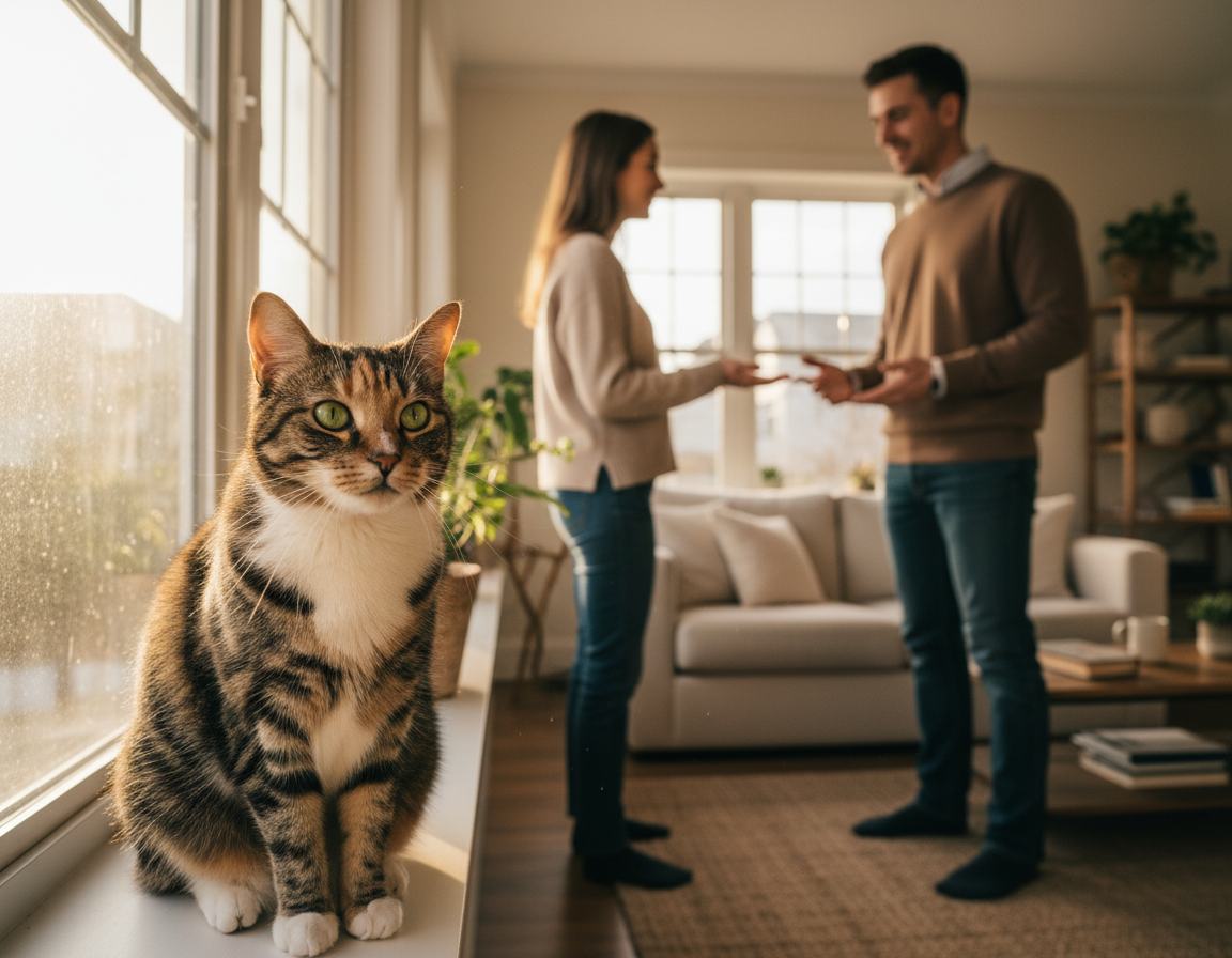 správanie mačky voči cudzím ľuďom