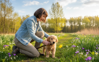 So šteniatkom do prírody na jar – dôležité základné pravidlá