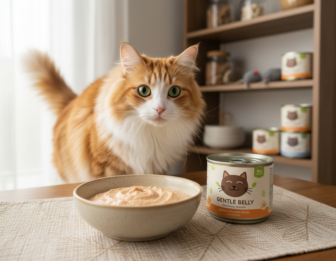 strava pre mačky s citlivým žalúdkom