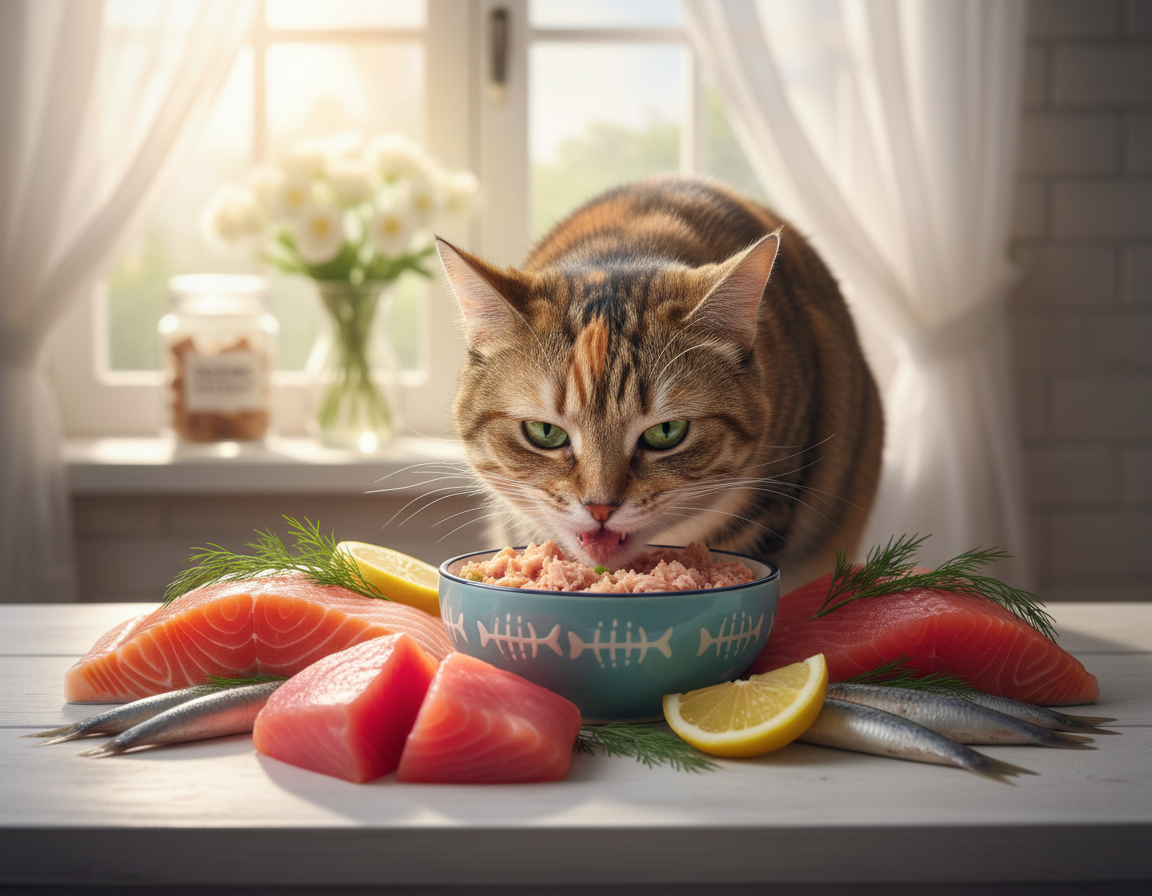 výhody rybej stravy pre mačky