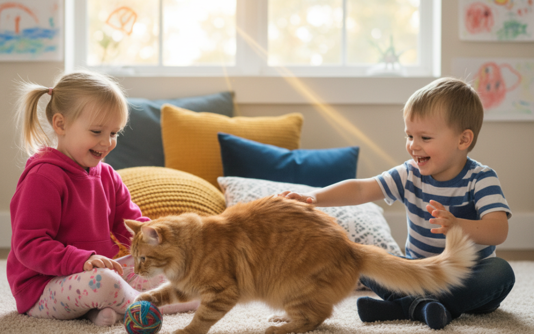 Vzťah mačky k deťom – Všetko, čo o tom potrebuješ vedieť!