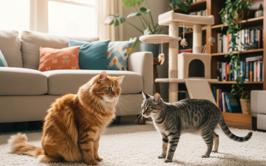 Zoznamovanie mačky s novou mačkou – Všetko, čo o tom potrebuješ vedieť!
