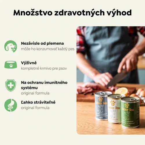 Mokré krmivo pre psy Ely s jahňacím mäsom a hovädzou pečeňou – 415 g 3 Mokré krmivo pre psy Ely s jahňacím mäsom a hovädzou pečeňou – 415 g – Obrázok 3