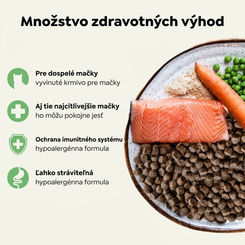 Hypoalergénne suché krmivo pre mačky Jasper s lososom 3 Hypoalergénne suché krmivo pre mačky Jasper s lososom – Obrázok 3